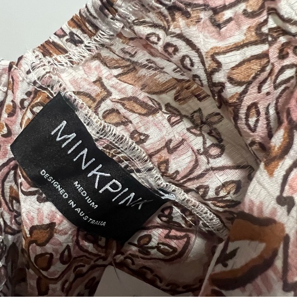 Revolve x Mink Pink Jedda Crop Blouse in Paisley, New with Tags - Picture 8 of 9